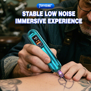 Máquina de tatuaje inalámbrica Tuffking P15 de 90Hz con velocidad ajustable, de acero inoxidable, para dibujo de líneas y sombreado. - Product Image 4