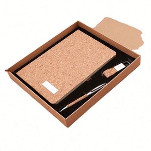 Stainless Steel <b>Leather</b> Personalized Promotional <b>Notepad</b> Keychain Gift Set Enterprise Real Estate Business Office Gifts Silk - Product Image 2