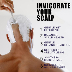 <span class=keywords><strong>Champú</strong></span> limpiador de cuero cabelludo refrescante y calmante <span class=keywords><strong>para</strong></span> la piel, aroma de sándalo, lavado de cabeza desintoxicante <span class=keywords><strong>para</strong></span> hombres y mujeres <span class=keywords><strong>calvos</strong></span> - Product Image 2