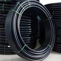 Usine Flexible PE Tuyau Résistant À La Chaleur PE En Plastique Noir Électrique Flexible Rouleaux HDPE Électrique Conduit Tube