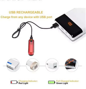 Feu arrière de vélo rechargeable par USB Nanhu COB LED - Product Image 2