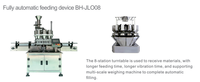 Système de remplissage automatique à 8 stations avec pompe à rotor servo haute précision pour boissons, aliments, ketchup et pâtes épaisses en bouteille