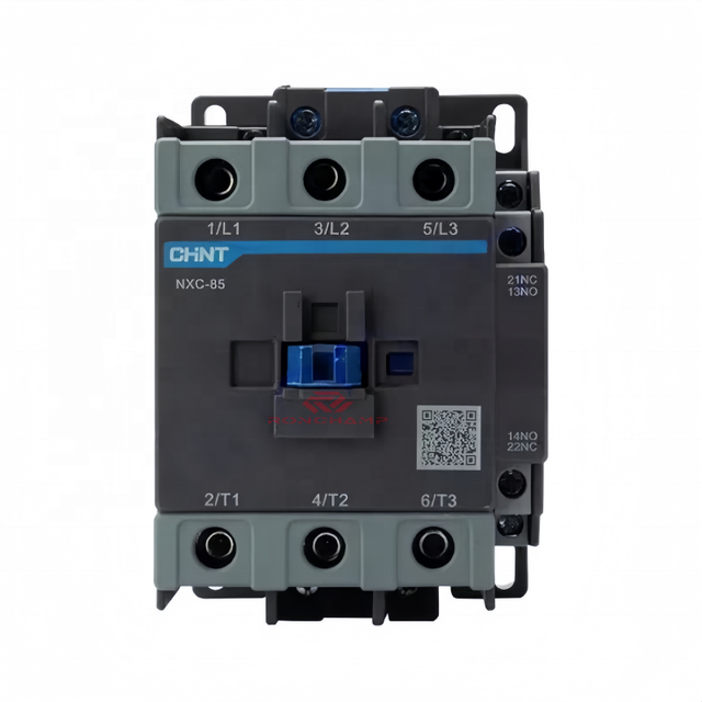 100% New Original CHINT NXC-85 AC Contactor, 85A 3P 1NO+1NC 110V/220V/380V for Motor Control Warehouse Stock