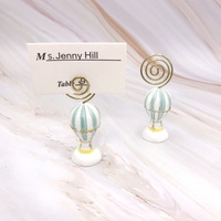 Porte-cartes de table en forme de montgolfière nuage blanche One Piece, fournitures de décoration de fête, carte de place, dropshipping
