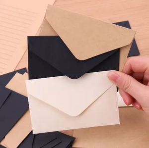 Sobre de Papel Kraft para Envíos, Pequeño, Bonito y Delicado, de Alta Calidad, para Tarjetas de Crédito, Mini Sobres de Cartón - Product Image 4