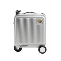 Valise de voyage personnalisable de 18 pouces, 26 L, 5/8 KM/H, serrure TSA, fonction de marche arrière
