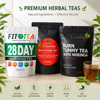 Thé Détox Minceur Personnalisé à Action Rapide pour Brûler les Graisses Abdominales, Thé Détox Amincissant en Gros avec Moringa, Marque Privée