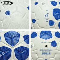 Ballon de football thermocollé Huandong 058-TG Taille 5 - Résistant à l'usure, utilisation intérieure/extérieure, qualité match officiel, livraison rapide