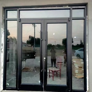 KFC <span class=keywords><strong>Prix</strong></span> d'usine <span class=keywords><strong>Porte</strong></span> de sécurité moderne en alliage d'aluminium Finition en acier inoxydable étanche pour les chaînes de magasins et les centres commerciaux - Product Image 4