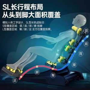 Aumte <b>Massage</b> Chair Sl Dual Rail Full Body Automatic With Foot <b>Roller</b> <b>Massage</b> Fresh Green Q50L - Product Image 3