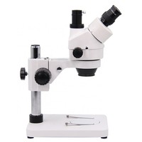 Stereo Trinocular Metallurgical Microscope 45 Degree Inclined Optical Zoom 360 Rotatable Head Plastic Material for Industrial