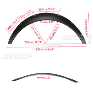 Extensions d'ailes universelles en fibre de carbone pour voitures, élargisseurs d'arches de roues, garde-boue pour BMW, Benz, Audi, Golf - Product Image 6