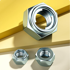 Écrous de blocage hexagonaux en acier inoxydable métriques DIN 980V DIN 980M entièrement métalliques, classe : 4, 6, 8, 10, écrous de blocage à sertissage supérieur - Product Image 4