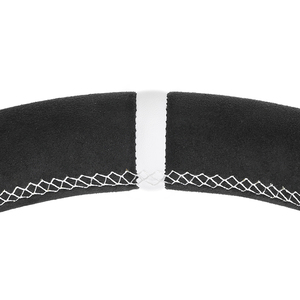 Volant en Alcantara complet avec garniture en carbone et bande <span class=keywords><strong>blanche</strong></span> pour <span class=keywords><strong>BMW</strong></span> F10 F20 F30 F31 F36 M3 F80 M4 F82 M2 F87 M5 X5 E70 Z4 E89 E90 - Product Image 3