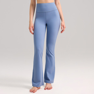 Pantalon évasé de yoga taille haute pantalon de yoga élastique à séchage rapide pour femme pantalon de fitness décontracté en plein air - Product Image 3