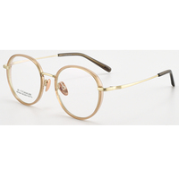 Gafas RS7604 Disponibles, Monturas Ópticas Redondas de Titanio, Diseño de Gafas Ópticas con Protección Contra Luz Azul