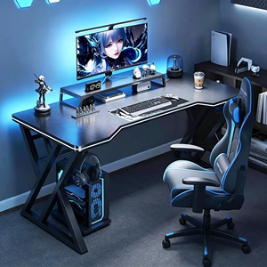 Ensemble <span class=keywords><strong>bureau</strong></span> et chaise pour <span class=keywords><strong>ordinateur</strong></span>, pour la maison, le gaming, le <span class=keywords><strong>bureau</strong></span>, les études - Design minimaliste en bois - Product Image 5