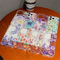Coque de téléphone personnalisée avec impression florale IMD pour iPhone 17 Pro Max et iPhone 16 Plus