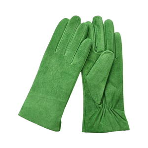 <span class=keywords><strong>Gants</strong></span> en cuir suédé fin doux de ventes élevées pour les femmes couleur beige avec doublure en cachemire robe d'hiver chaude pour le sport - Product Image 1