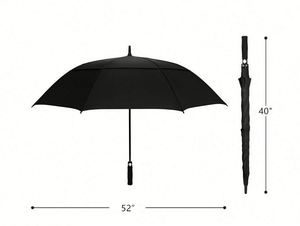 Promotional Automatic Open Golf Extra Large Oversize Double Canopy Vented <b>Umbrella</b> <b>Windproof</b> Waterproof - Product Image 3