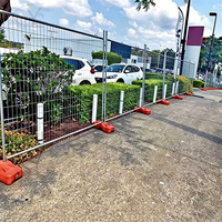 Clôture temporaire à maillons anti-chute YC, résistante au vent, à déploiement rapide, clôture périmétrique temporaire