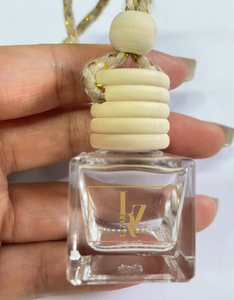 Clear Glass 8ml Luxury Elegant Design Car Perfume <b>Bottles</b> Empty Diffuser Screw Cap Screen Printing Hanging <b>Bottle</b> - Product Image 4