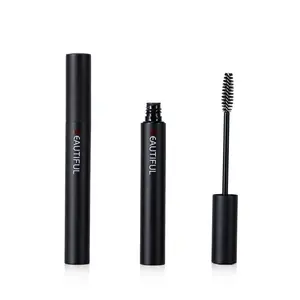 7ml 8ml 9ml Empty Aluminum Matte Black Mascara Tubes Metal Eyelash Mascara Bottles Manufacturer Eyelash Primer Container