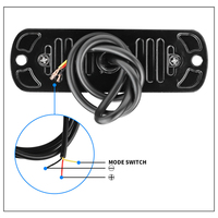 Led Strobe blinkende Kühlergrill-Lichter Auto Notfallwarnlicht für Auto Lkw-Anhänger Beacon-Lampe LED bernsteinfarbenes Seitlicht 12V 24V