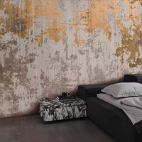 Mural Dinding Tekstur Beludru Satin Wabi Sabi, Nuansa Modern Netral, untuk Latar Belakang Sofa Ruang Tamu, Interior Hotel