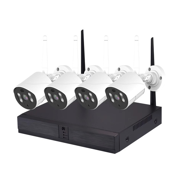 Tuya Smart Life Wifi Outdoor IP Bullet Wireless CCTV Camera System Waterproof WiFi Poe NVR Kit 1080P P2P