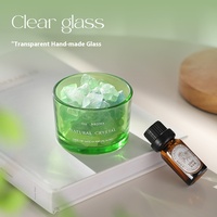 Diffuseur d'arômes en pierre de cristal haut de gamme, écologique, sans flamme, pour maison et bureau, parfum longue durée, solide et durable