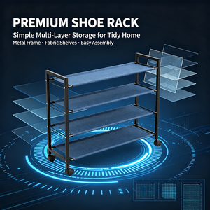 Multi‑Tier Simple <b>Shoe</b> Rack Freestanding <b>Shoe</b> <b>Storage</b> Shelf For <b>Entryway</b> Hallway Home Organization - Product Image 4