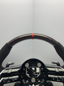 Volant sport en cuir et fibre de carbone pour <span class=keywords><strong>Mercedes</strong></span> Gls X166 A-b-c-s-e W204 W205 W463 W464 W213 W219 W222 A45 E63 Gle <span class=keywords><strong>Clas</strong></span> C250 - Product Image 4