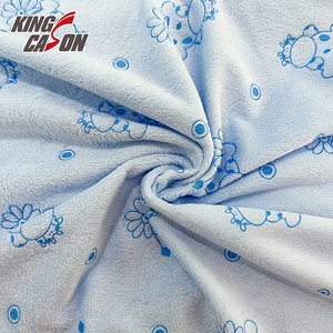 Kingcason directo de fábrica antiarrugas colorido tejido acogedor patrón personalizado estampado pegado tela súper suave para textiles para el hogar - Product Image 6