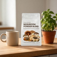 Poudre de mélange de champignons aux extraits végétaux de qualité alimentaire, marque privée, pour le soutien énergétique, en emballage bouteille/fût/canette