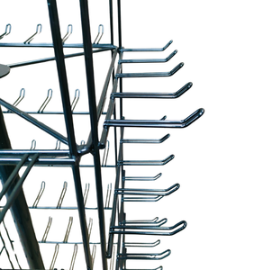 Keyring cửa hàng hiển thị đứng Sàn Quay Kim Loại keyrings <span class=keywords><strong>Rack</strong></span> hiển thị <span class=keywords><strong>4</strong></span> bên với 200 móc - Product Image 2