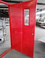 Porte coupe-feu industrielle moderne en acier, manuelle, épaisseur 1 3/4 po, personnalisable