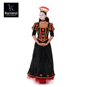 ODM, vestido rojo inspirado en <span class=keywords><strong>corazones</strong></span> <span class=keywords><strong>de</strong></span> <span class=keywords><strong>Reina</strong></span>, corona, Gargantilla, traje familiar, disfraz <span class=keywords><strong>de</strong></span> Cosplay para madre, niña, niña, <span class=keywords><strong>película</strong></span> <span class=keywords><strong>de</strong></span> TV <span class=keywords><strong>de</strong></span> Halloween inspirada - Product Image 2