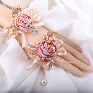 Corpetto creativo transfrontaliero e fiore da polso come <span class=keywords><strong>accessori</strong></span> da sposa per gli <span class=keywords><strong>sposi</strong></span> - Product Image 2
