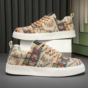 Designer Customized Men's Casual Sport Shoes High Quality Original Brand Retro Print Breathable <b>Lace</b>-Up High Top Fashion Trend - Product Image 5