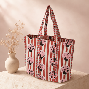<b>Large</b> Capacity Stylish Cotton Shoulder Tote <b>Bag</b> with Zipper Closure Women's Reusable Shopper Handbag for <b>Beach</b> Travel Grocery - Product Image 3