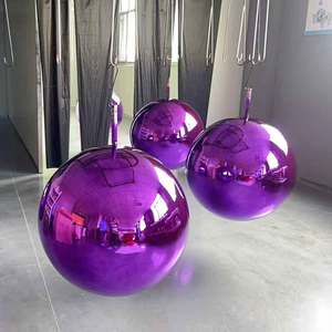 Quả cầu trang trí Giáng sinh bằng nhự<span class=keywords><strong>a</strong></span> không vỡ, kích thước 3/4/6/8/10/15/20/25/30/40/50cm, màu xanh lá, bạc, đỏ, xanh dương, vàng - Product Image 5