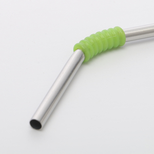 Vente chaude de haute qualité écologique droit plié réutilisable 18/8 ensemble de paille en acier inoxydable paille en métal à boire pour tasse stanley - Product Image 2