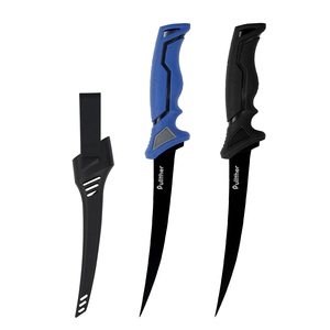 سكين فيليه مرن مقاس 7 بوصات من الفولاذ 5Cr14 مقاوم للصدأ للمطبخ والصيد وتحضير الطعام، بدون سلك مع غمد - Product Image 2