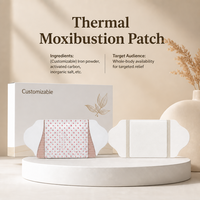 Patch de Moxibustion Infrarouge Lointain Personnalisé avec Indicateur de Chaleur Visuel, Autocollant Chauffant Botanique pour le Bien-être, Fabrication OEM B2B