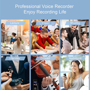 BIEDNY Premium Mini Dictaphone Enregistreur audio à commande vocale avec extension de carte TF pour conférences-Lecture WAV & MP3 - Product Image 6