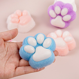Nouveau Jouet Squishy Patte de Chat Floquée Grande Taille, Sensation de Boue, Rebond Lent, Jouet Anti-Stress à Presser à la Main, Vente en Gros - Product Image 4
