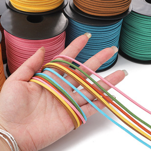 Large package of Korean suede <b>rope</b>, 3mm braided necklace cord, <b>bracelet</b> cord, whole roll of material for DIY jewelry making. - Product Image 3