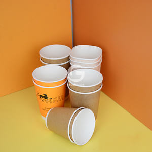 แก้วกระดาษสองชั้นขนาด 12 ออนซ์ สำหรับเครื่องดื่ม ร้านกาแฟ แก้วกาแฟพิมพ์ลายตามสั่ง - Product Image 2