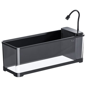 <span class=keywords><strong>Aquarium</strong></span> <span class=keywords><strong>de</strong></span> bureau transparent pour <span class=keywords><strong>poissons</strong></span> avec couvercle carré en plastique écologique pour la maison, le balcon et le salon - Product Image 3